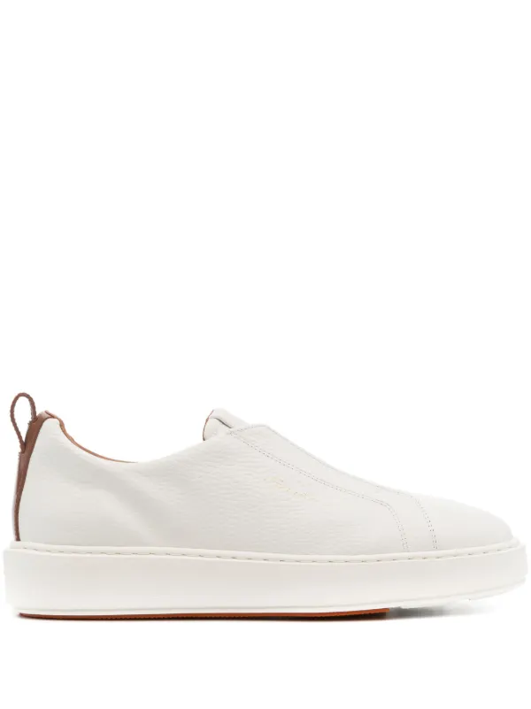 【SANTONI】レディースレザースニーカー Santoni レザースニーカー | ホワイト | FARFETCH JP