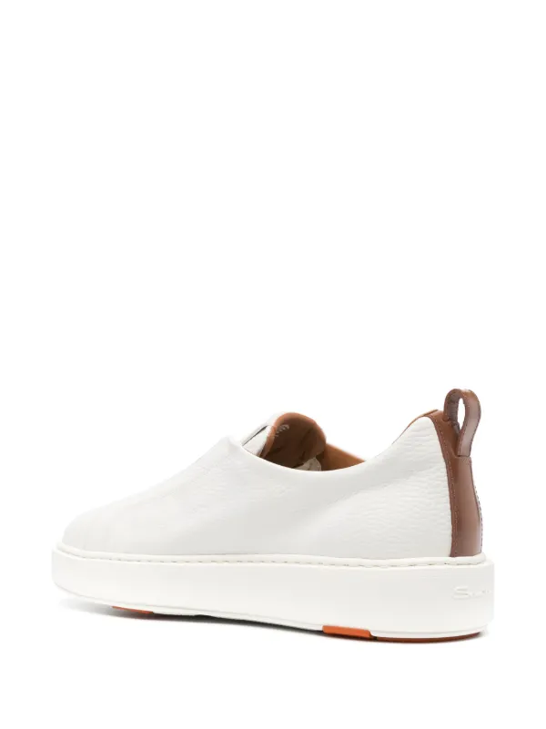 Santoni レザースニーカー | ホワイト | FARFETCH JP