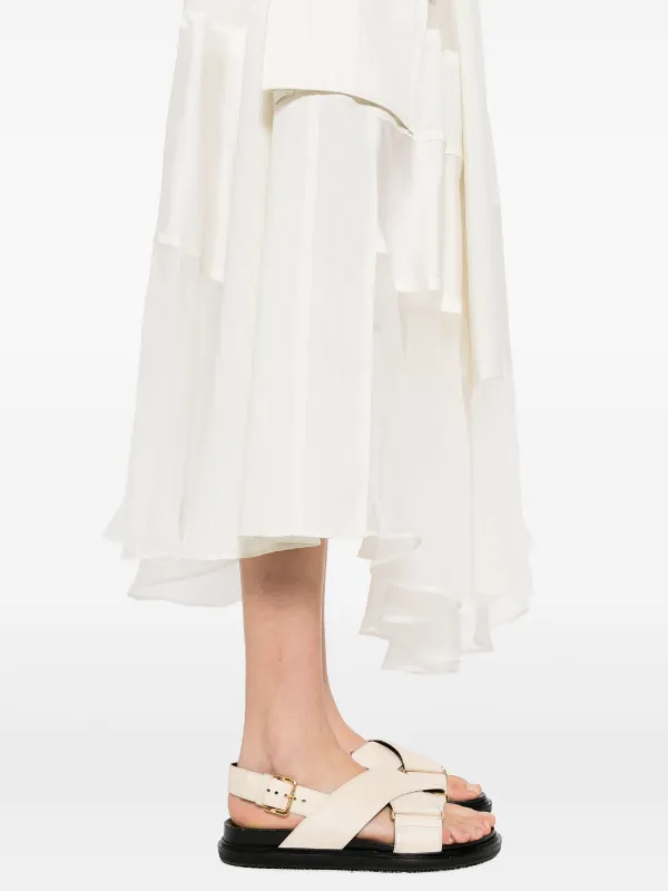 Sacai パネル スカート | ニュートラル | FARFETCH JP