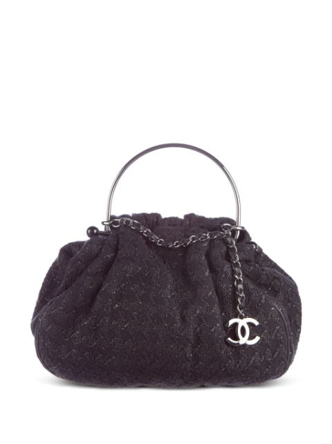 HOT SALE CHANEL 2005 CC tweed tote bag Women