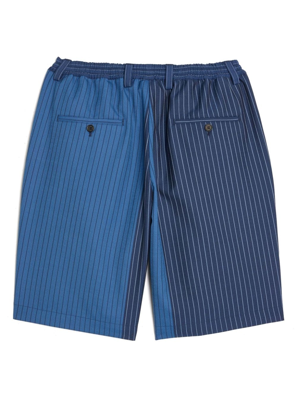 Marni striped cotton bermuda shorts - Blauw