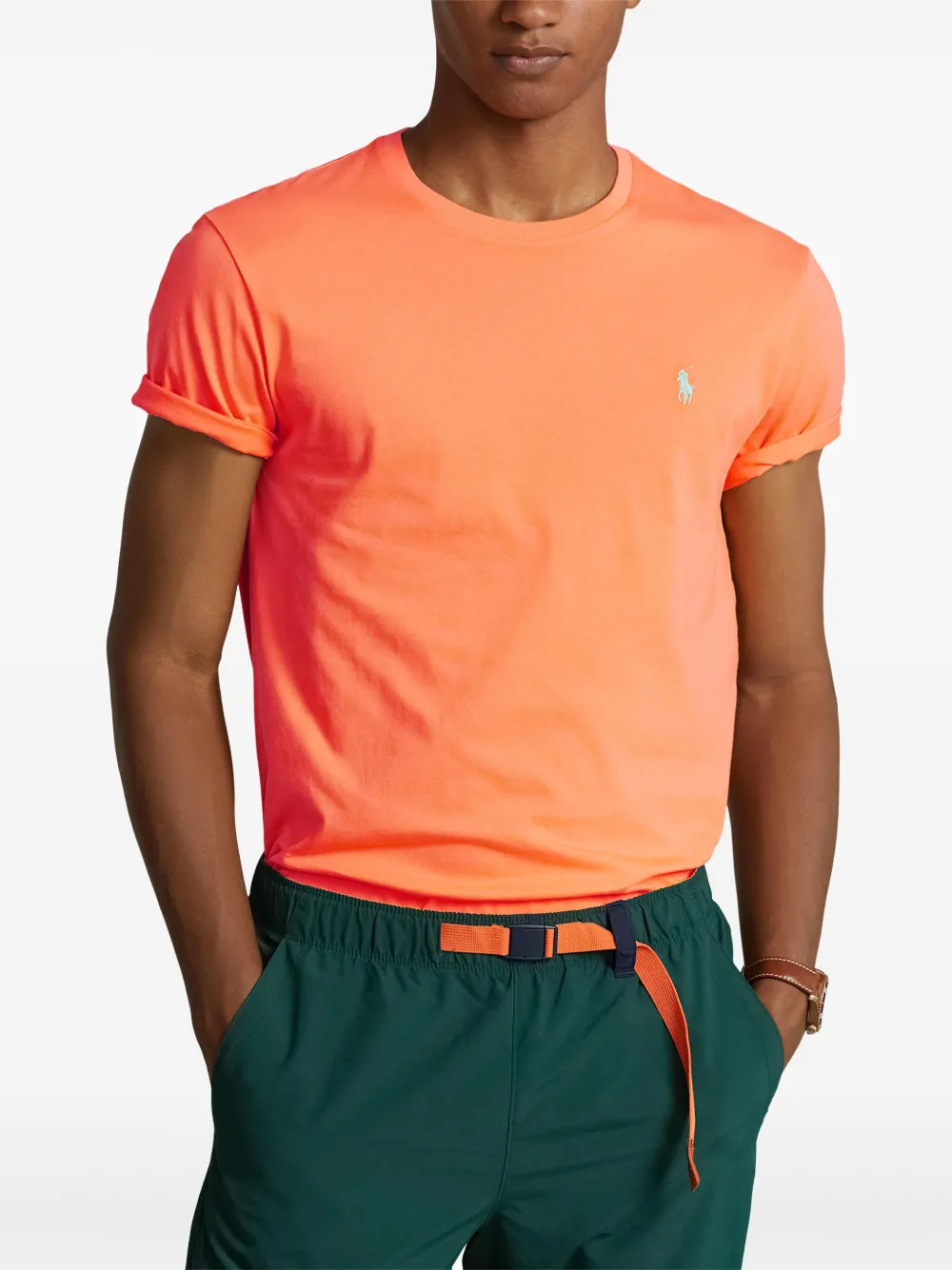 Polo Ralph Lauren T-shirt met borduurwerk Oranje