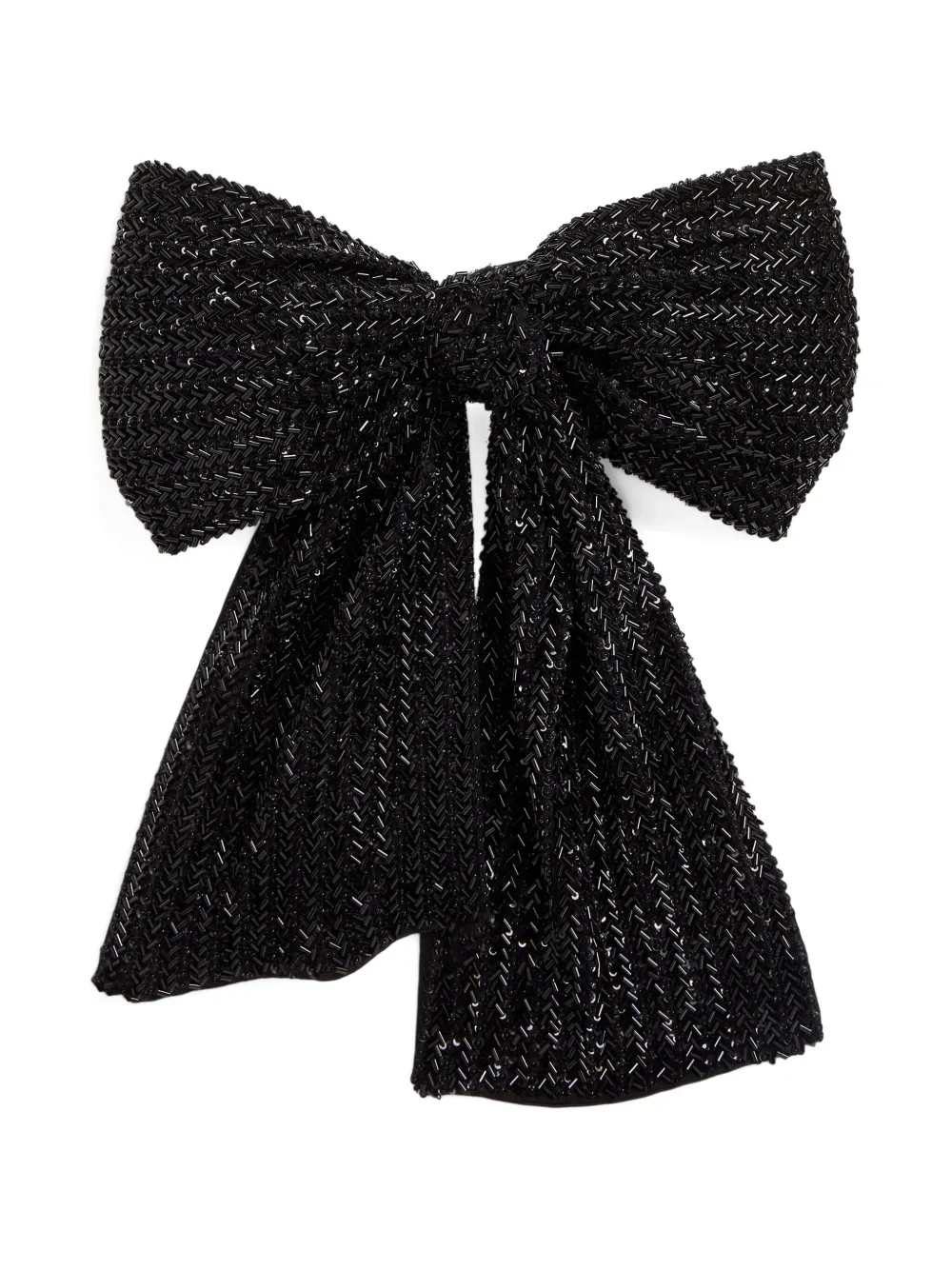 Ralph Lauren Bow-detial Tie In Black