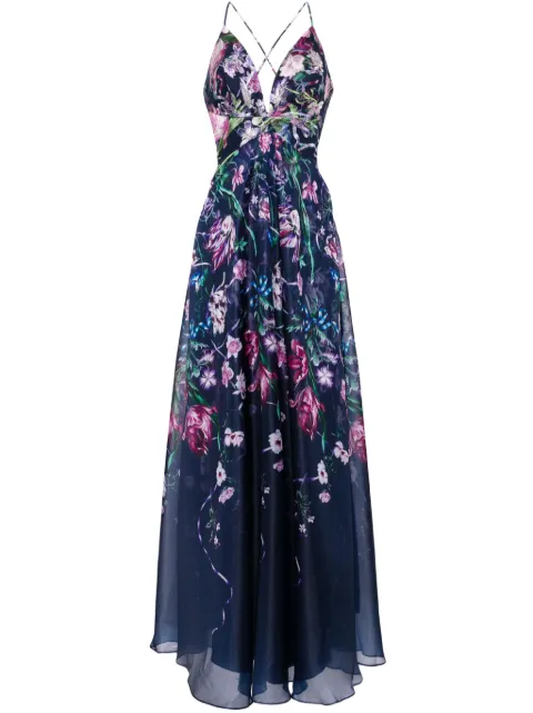 Marchesa Notte Vestido de festa Ribbons floral