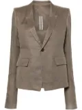 Rick Owens 60CM Soft cotton blazer - Grey