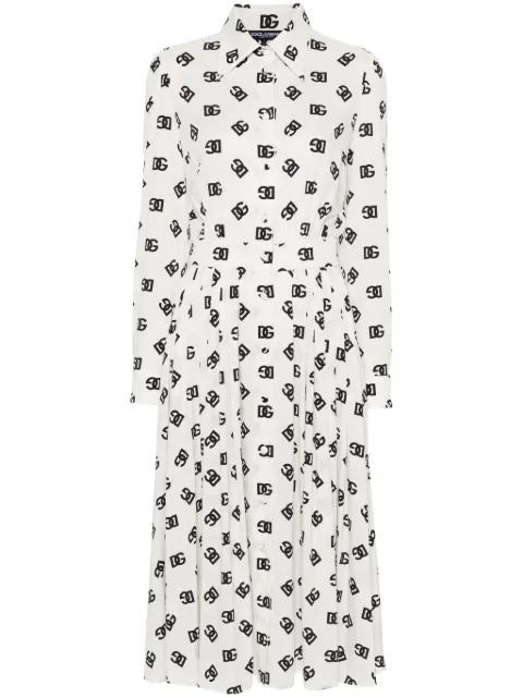 Dolce & Gabbana logo-print midi dress