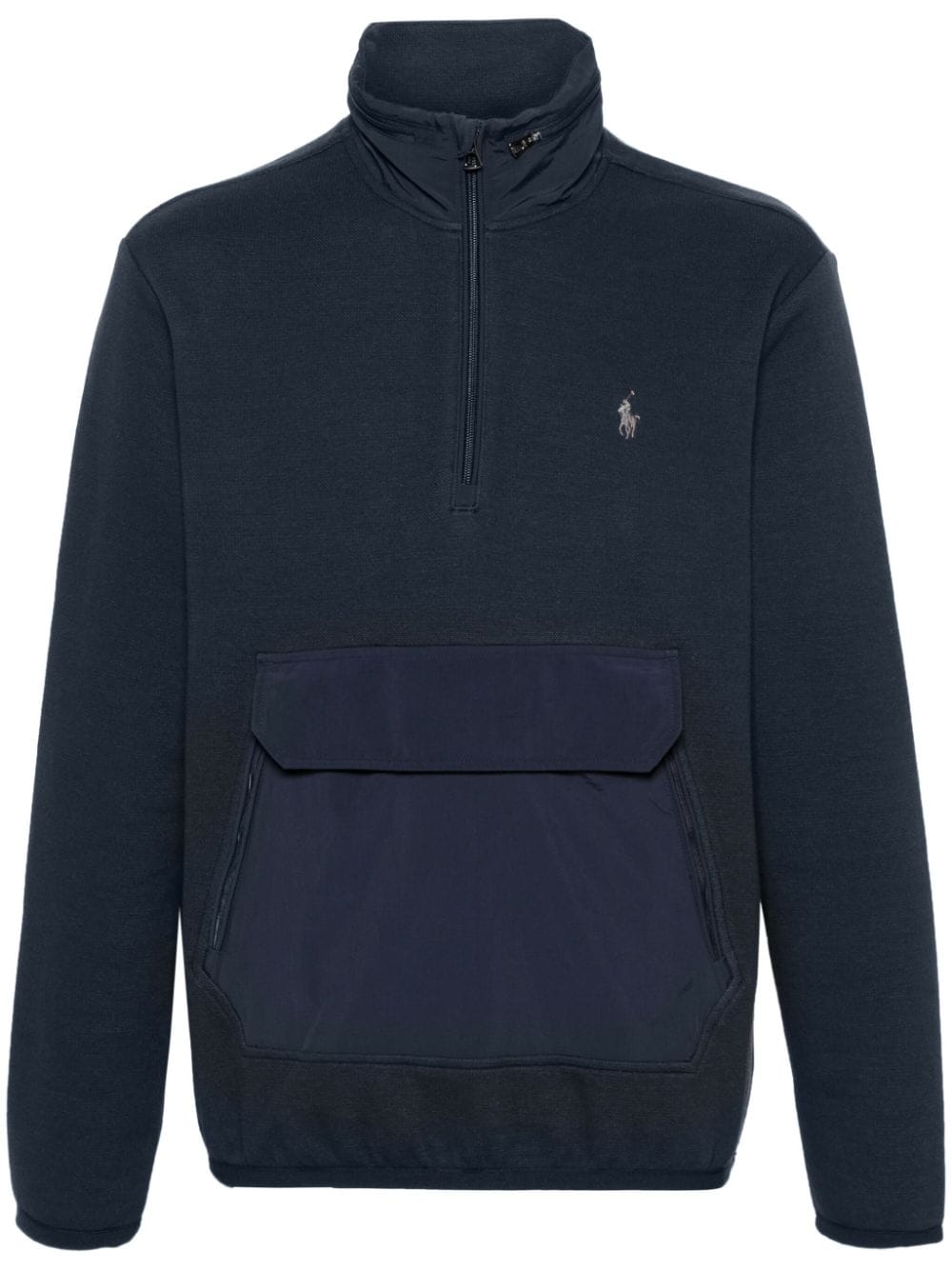 Polo Ralph Lauren Piquè hoodie met rits Blauw