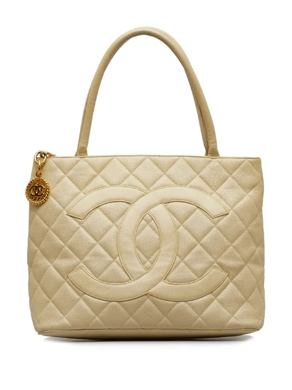 Chanel tote bag leather clearance