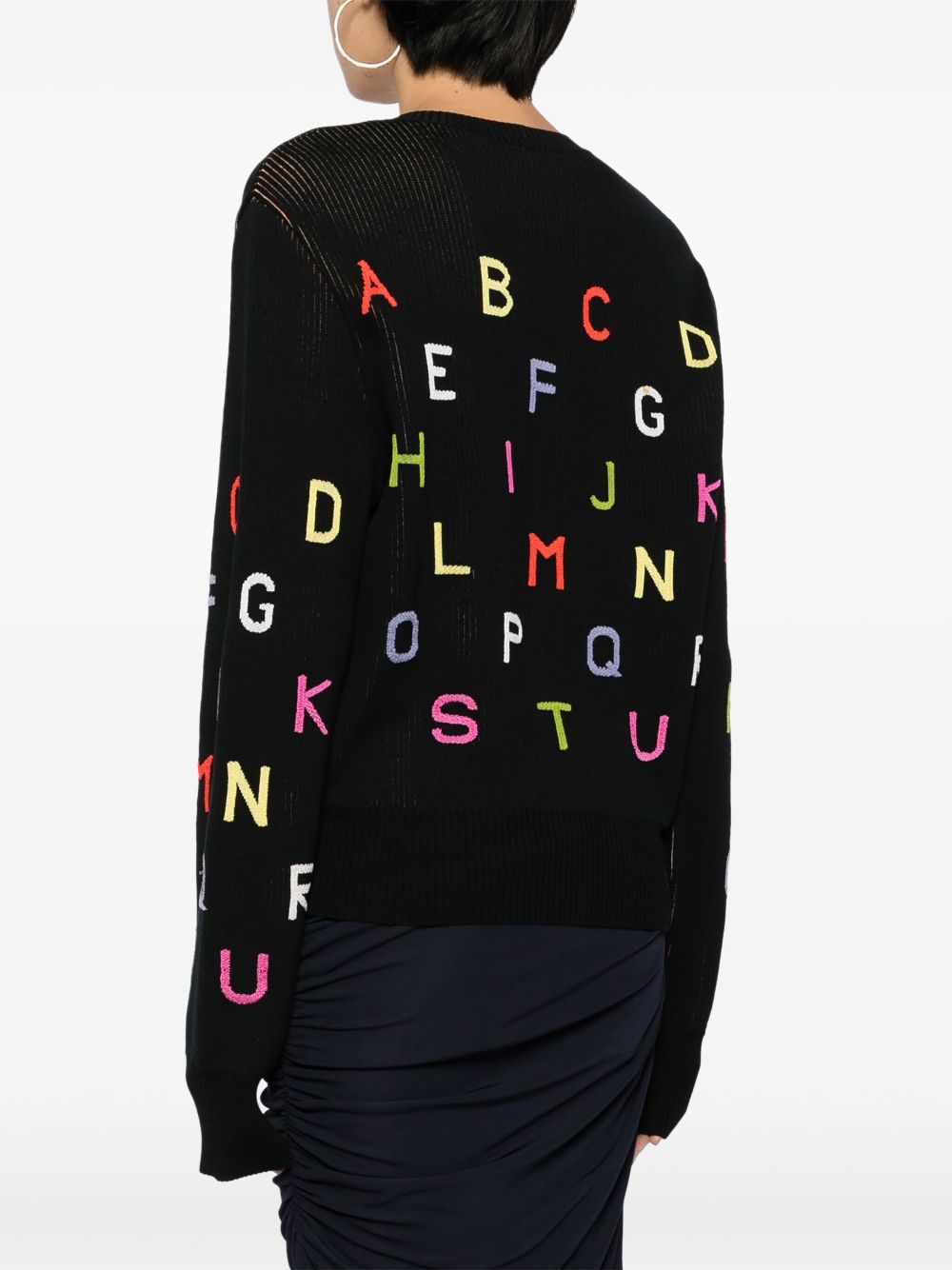 CHANEL 2001 Coco Mark Alphabet-embroidery cardigan Women