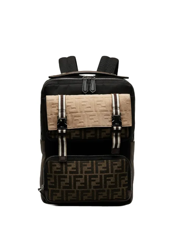 Fendi Pre Owned Mochila Zucca Multi Pocket 2000 2010 Farfetch