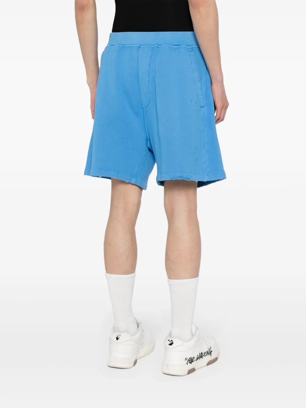 DSQUARED2 Shorts met logoprint Blauw