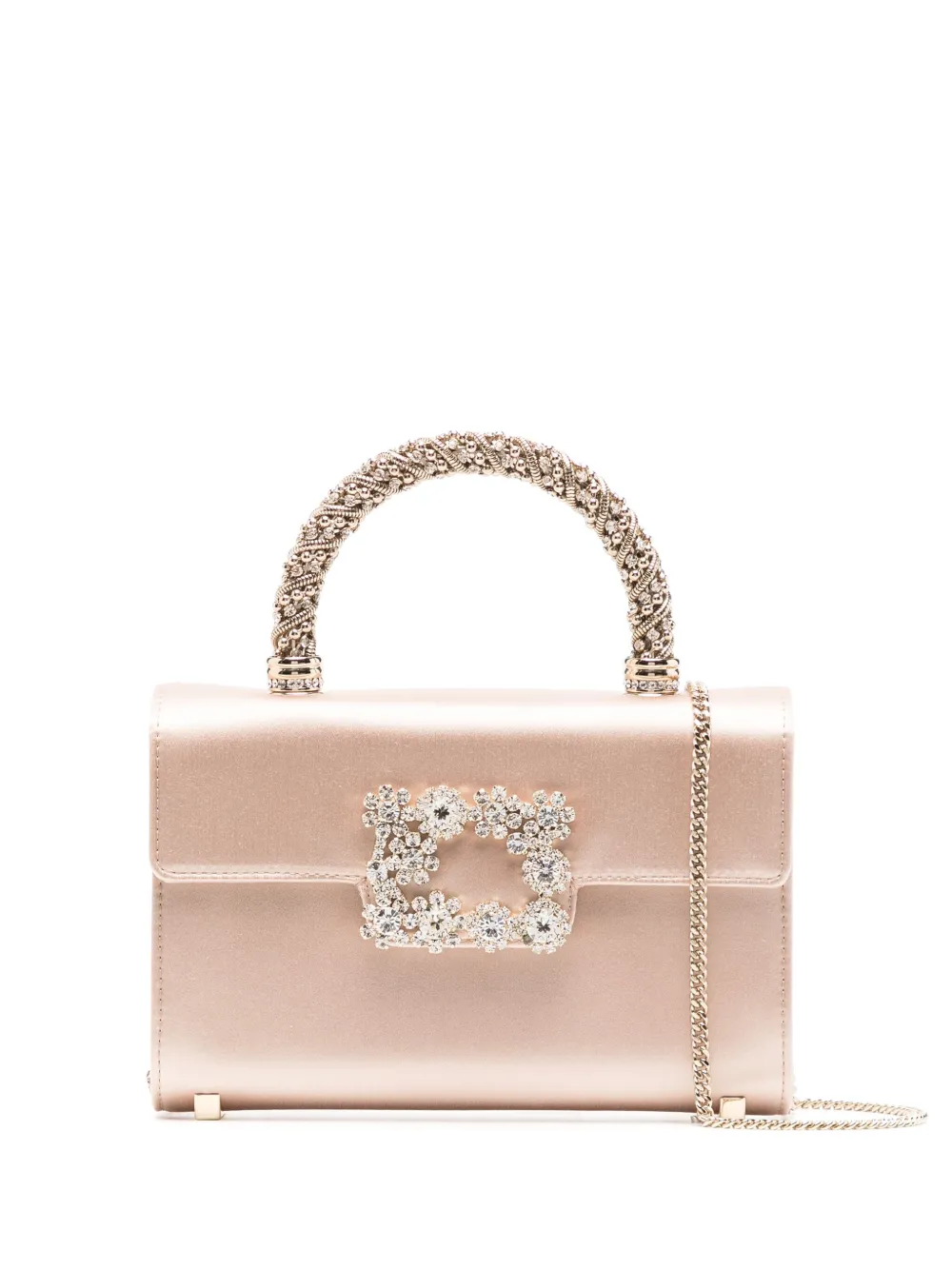 Roger Vivier crystal-embellished crossbody bag | Pink | Image 1