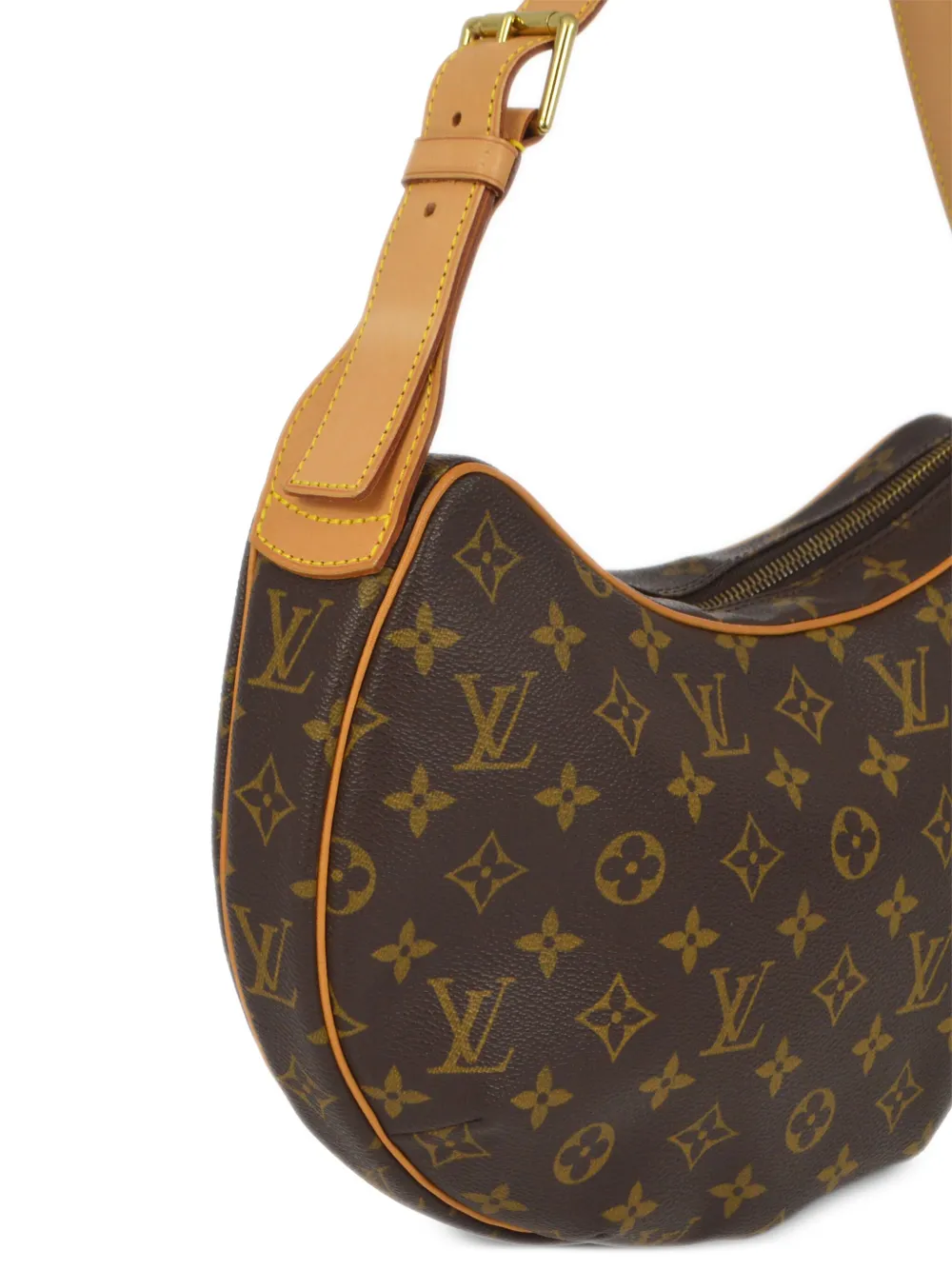 Louis Vuitton Pre Owned 2003 pre owned Monogram Croissant MM Shoulder Bag Brown FARFETCH AO