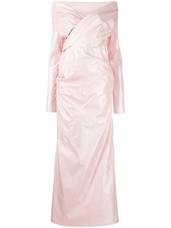 Talbot Runhof Taffeta Mermaid Gown - Pink