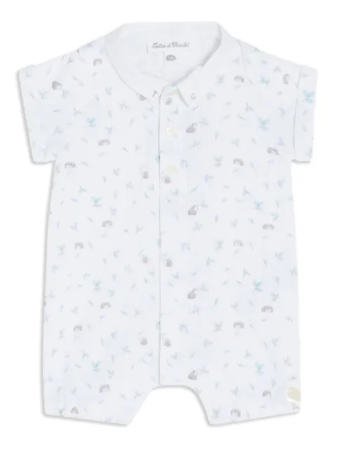 Tartine Et Chocolat floral-print cotton romper