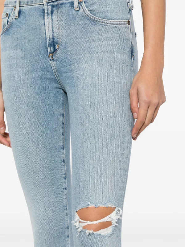 AGOLDE - Distressed hotsell High Rise Skinny Jeans