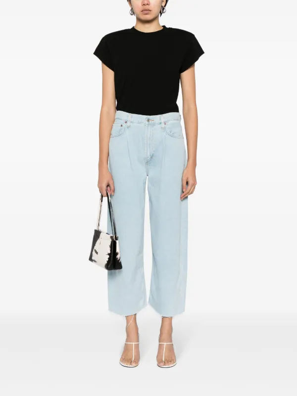 【関税込み】AGOLDE ブルー Dagna ジーンズ AGOLDE Dagna Cropped Jeans | Blue | FARFETCH GE