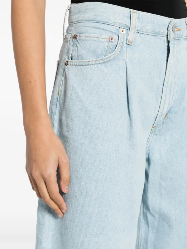 【関税込み】AGOLDE ブルー Dagna ジーンズ AGOLDE Dagna High Rise Pleat Baggy Jeans | Shopbop