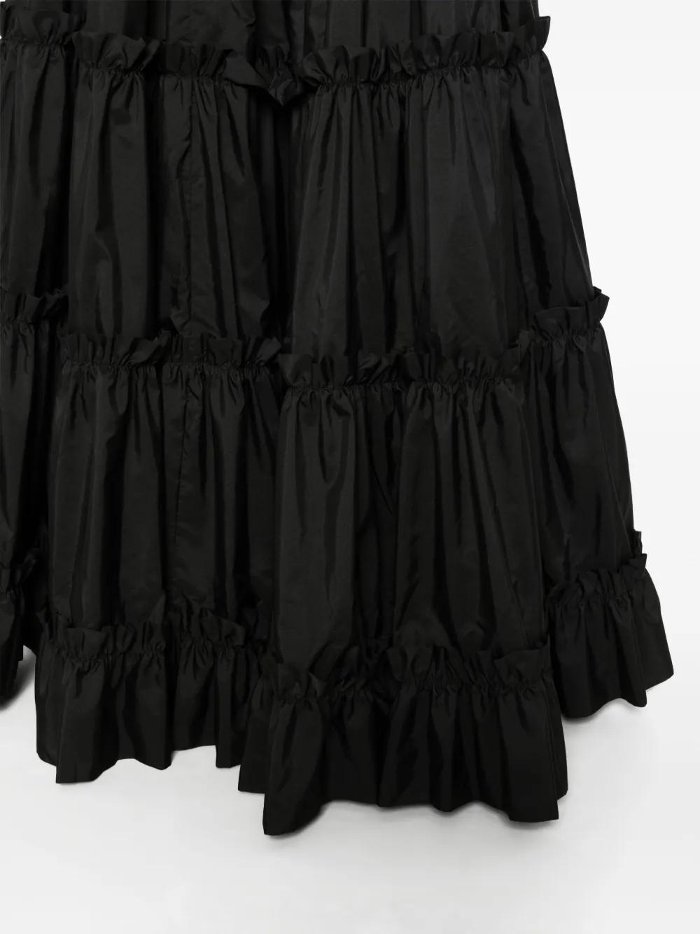 Shop Roberto Cavalli Ruffled Maxi Skirt In Black