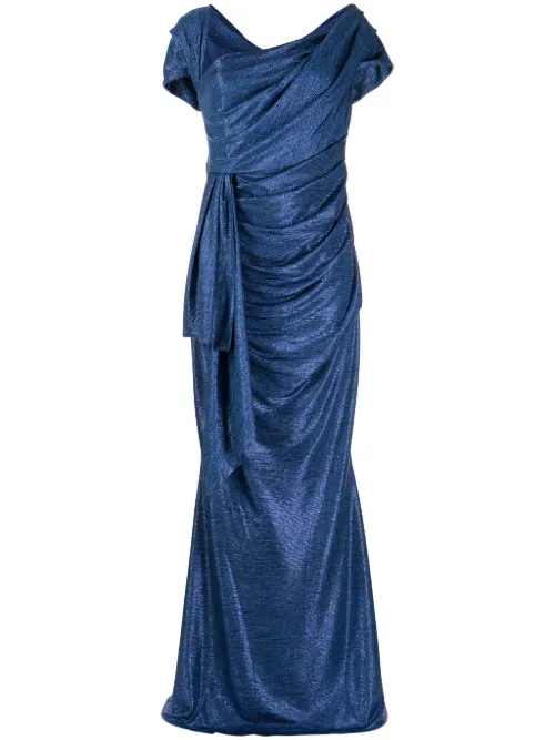 Robe longue drapée - Talbot Runhof - Modalova