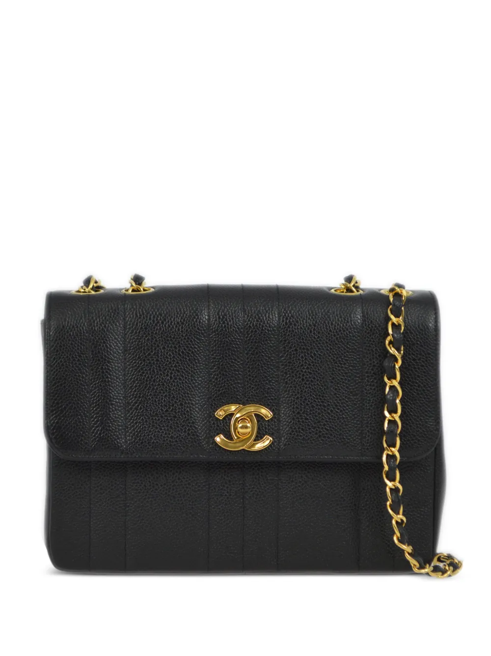 CHANEL Pre-Owned 1995 Mademoiselle quilted shoulder bag – Black