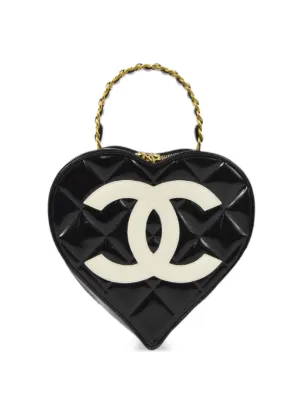 CHANEL Pre-Owned 1995 ハート バニティバッグ | ブラック | FARFETCH JP