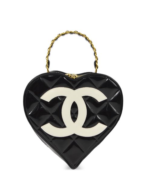 CHANEL 1995 CC heart tote bag Women