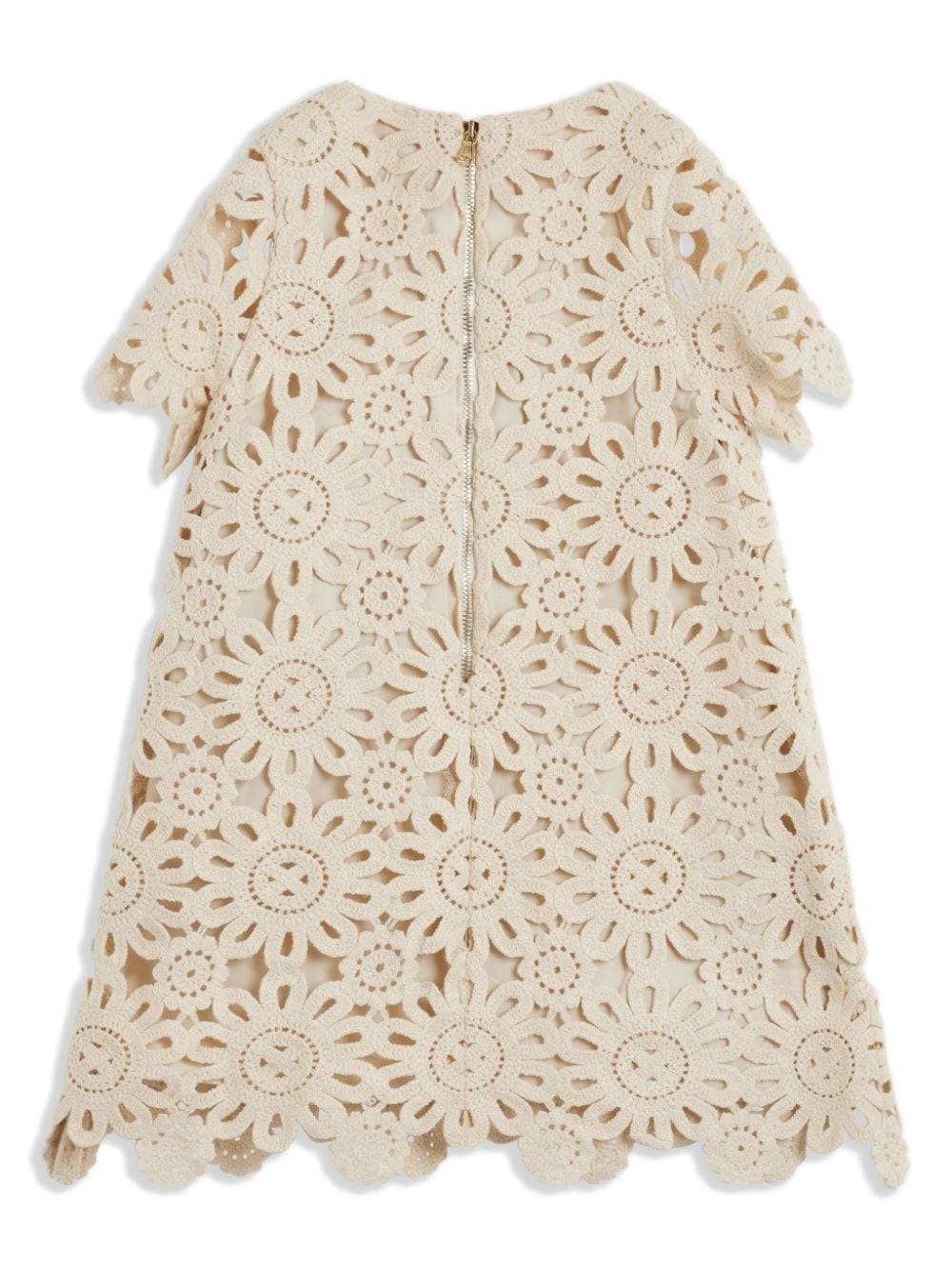 Tartine Et Chocolat floral-embroidery dress - Beige