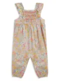 Tartine Et Chocolat ruffled Liberty-fabric romper - Pink