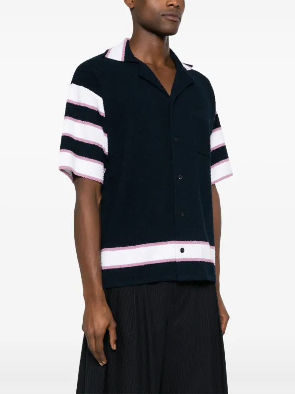 Marni terry-cloth Bowling Shirt | Blue | FARFETCH
