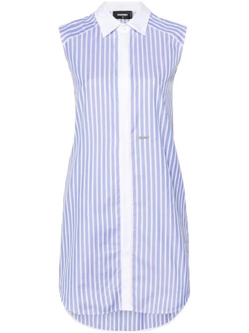Robe-chemise rayée à manches nouées - DSQUARED2 - Modalova