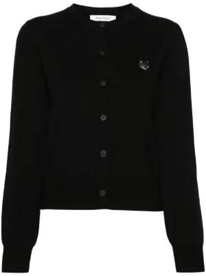 Maison Kitsuné ベイビーフォックス リブカーディガン | ブルー