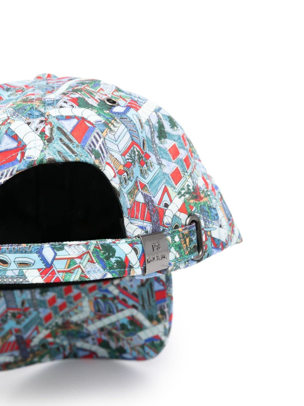 Shop Ps By Paul Smith Jack's World-printed Cap In Blue