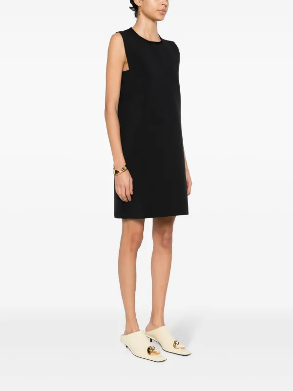 slim fit dress slacks Tse Women's Black Sleeveless Scoop Neck Linen Shift Dress main image 1
