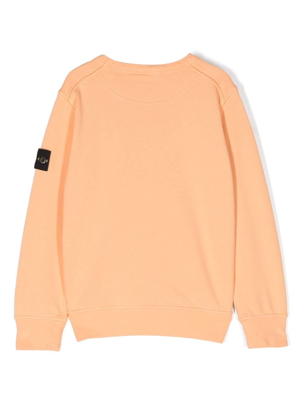 Stone Island Junior Katoenen sweater met Compass-logopatch - Oranje