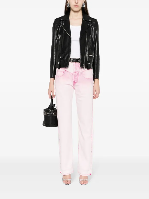 ISABEL MARANT Jean Noemie à Coupe Droite | Rose | FARFETCH FR
