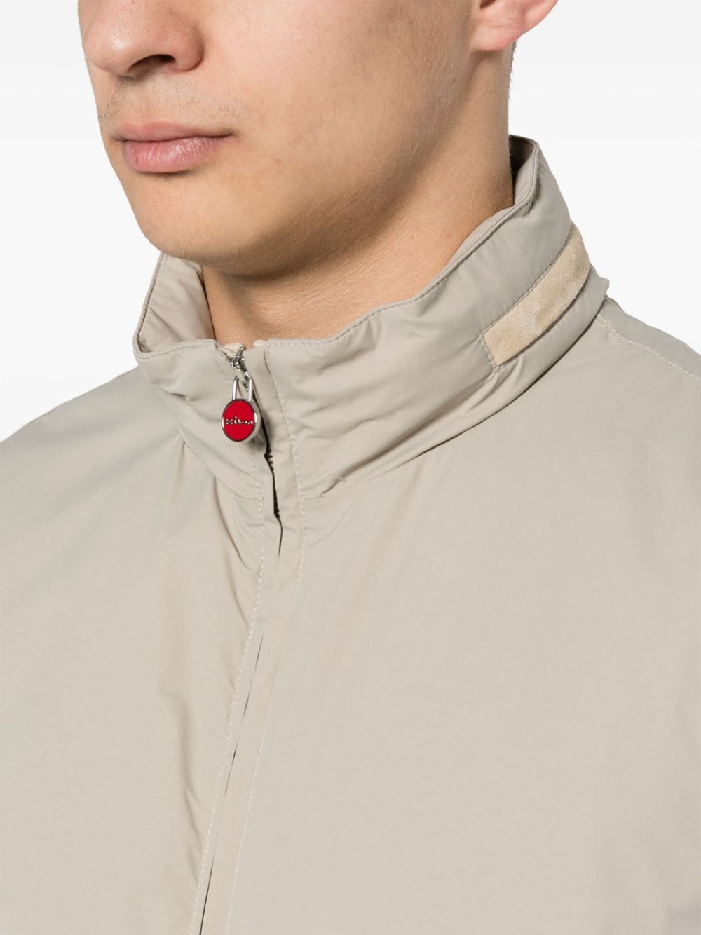 Shop Kiton Concealed-hood Gilet In Neutrals