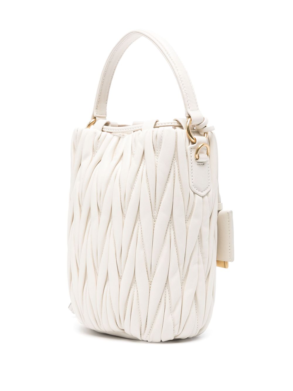 Miu Miu matelassé nappa bucket bag WOMEN