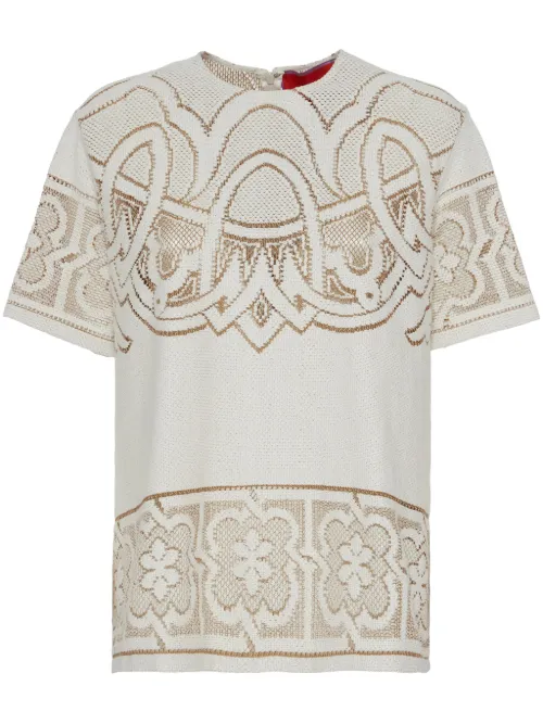 T-shirt brodé Lacey House - La DoubleJ - Modalova