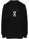 On Running monogram-print hoodie - Black