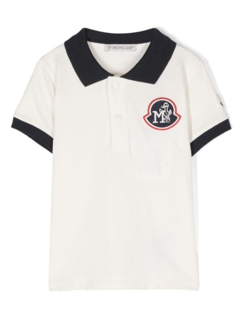 Moncler Enfant appliqué-logo polo shirt