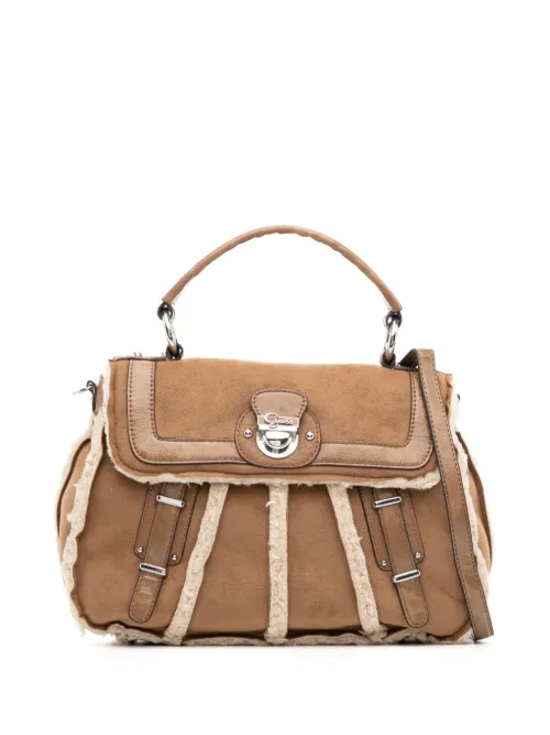Sac cabas texturé à plaque logo - GUESS USA - Modalova