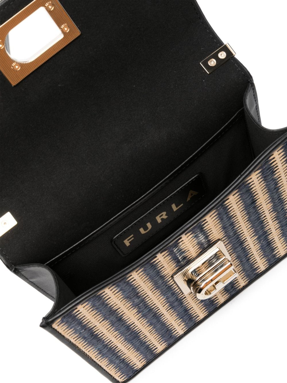 Shop Furla Logo-plaque Shoulder Bag In Neutrals