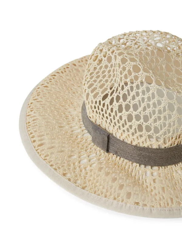 Brunello Cucinelli Monili-embellished Fedora Hat | Neutrals  display picture 2