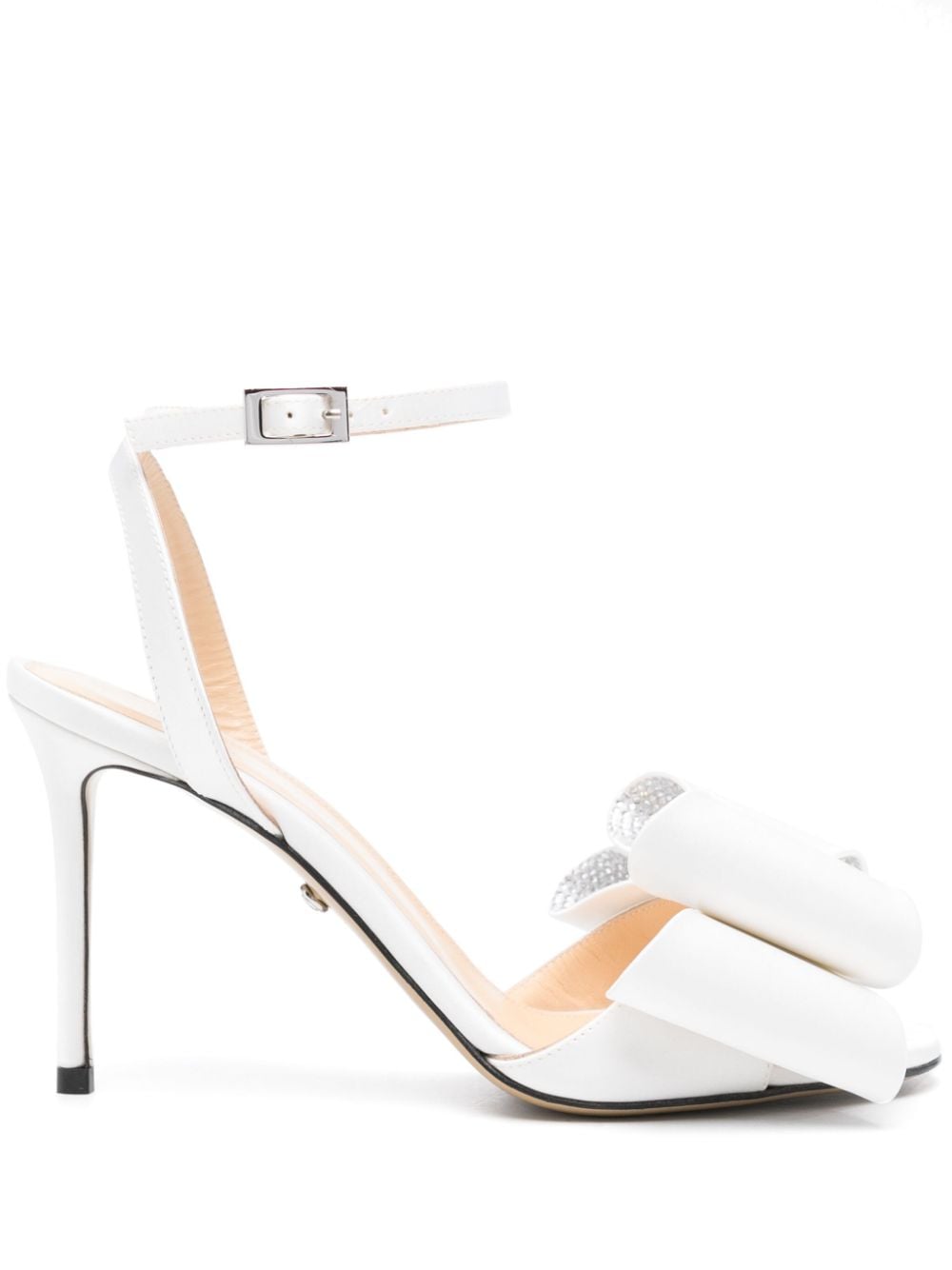 Shop Mach & Mach Le Cadeau 95mm Sandals In White