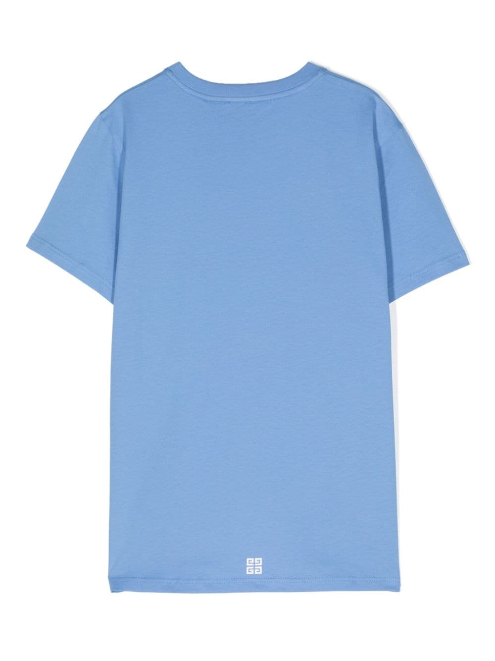Shop Givenchy Logo-stamp Cotton T-shirt In Blue