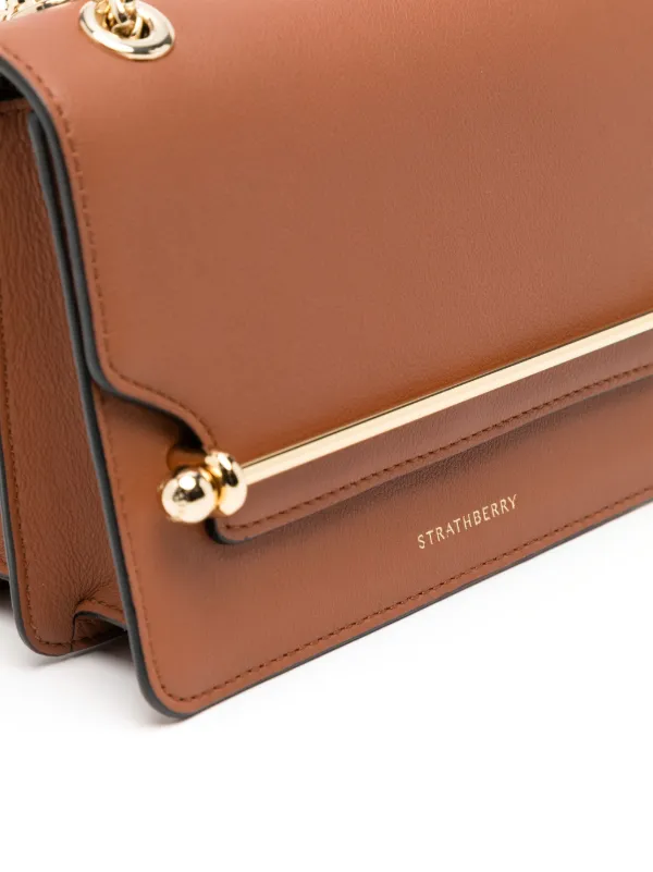 Strathberry - East/West - Crossbody Leather Handbag - Black