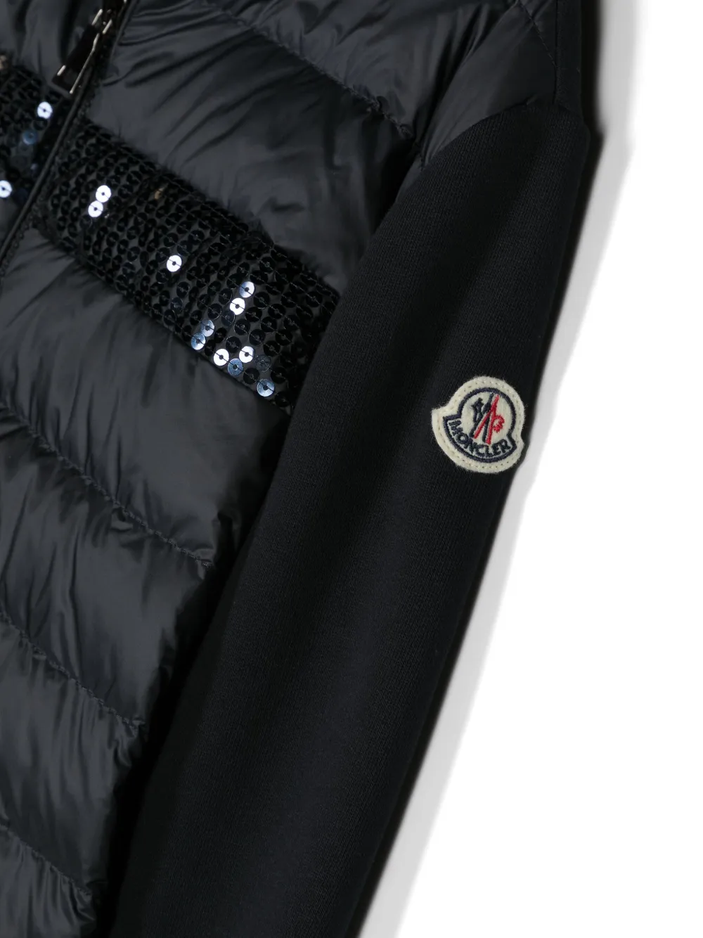 Moncler Enfant Gevoerd jack met pailletten Blauw