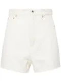 Kenzo high-rise cotton shorts - White