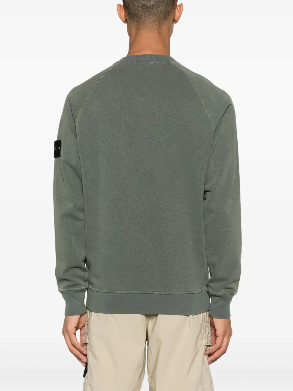 Stone Island Sweater met Compass-logopatch Groen